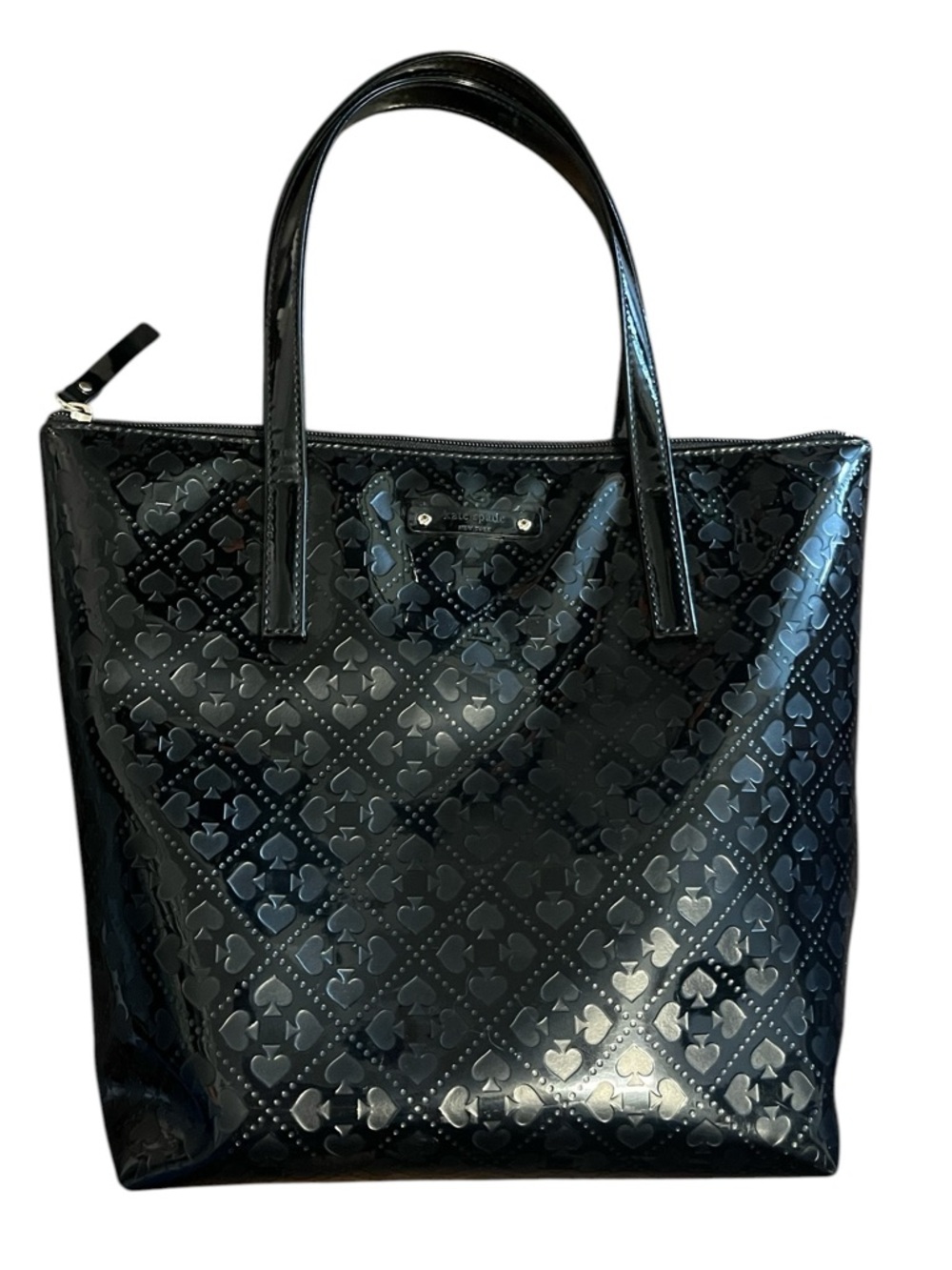 Kate Spade Emerald Avenue Jeralyn Tote with Embossed Patent PVC Spade Exterior